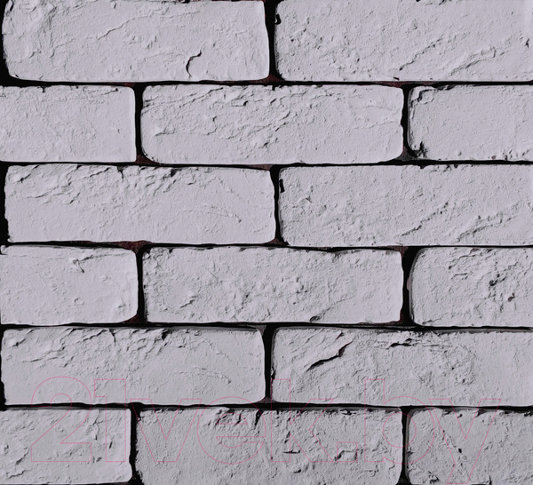 Изображение товара Декоративный камень гипсовый Polinka Кирпич шамотный 0306 (серый)