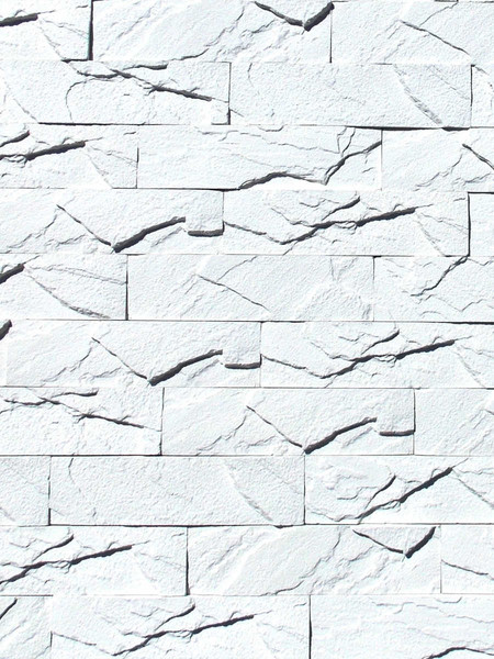 Изображение товара Декоративный камень гипсовый Polinka Кирпичный скол 0800 (белый)