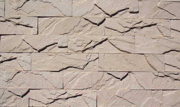 Изображение товара Декоративный камень гипсовый Polinka Кирпичный скол 0802 (бежевый)