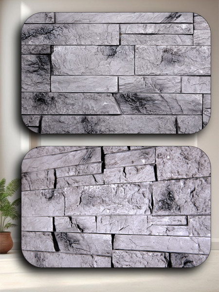 Изображение товара Декоративный камень гипсовый Polinka Сланец карпатский 1406 (серый)