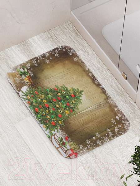 Изображение товара Коврик для ванной JoyArty Нарядная елка / bath_5594