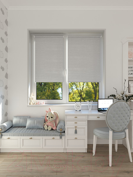 Изображение товара Рулонная штора LEGRAND Гелакси 72.5x175 / 58 067 429 (серебристый)