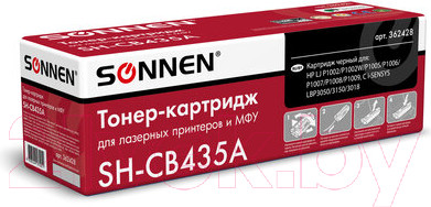 Изображение товара Картридж Sonnen SH-CB435A / 362428