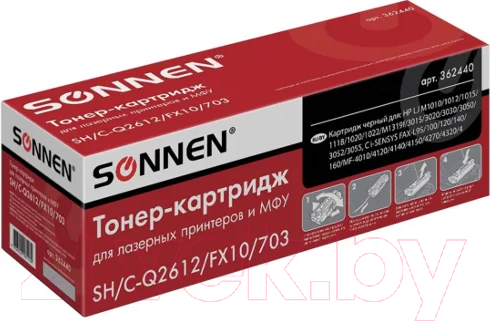 Изображение товара Картридж Sonnen SH/C-Q2612/FX10/703 / 362440