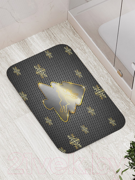 Изображение товара Коврик для ванной JoyArty Золотая ель / bath_5694