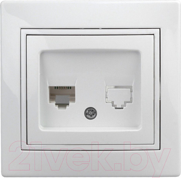 Изображение товара Розетка INTRO Plano 1-303-01 / Б0027621 (белый)