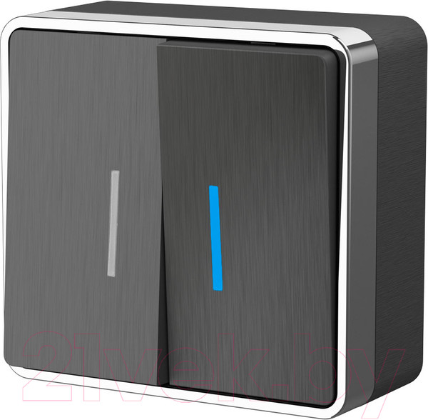 Изображение товара Выключатель Werkel Gallant W5020104 (графит рифленый)