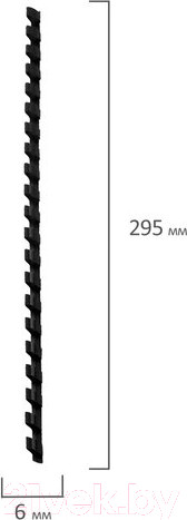 Изображение товара Пружины для переплета Brauberg 6мм / 530809 (100шт, черный)