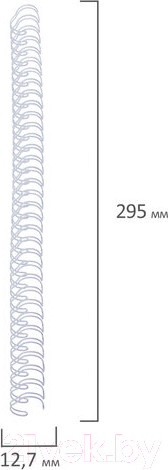 Изображение товара Пружины для переплета Brauberg 12.7мм / 530823 (100шт, белый)