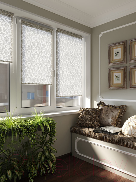 Изображение товара Рулонная штора LEGRAND Дамаск 90x175 / 58 076 476 (экрю)