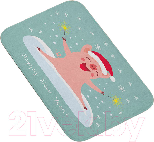 Изображение товара Коврик для ванной JoyArty Счастливая свинка / bath_78057