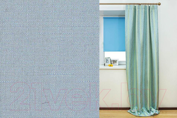 Изображение товара Рулонная штора LEGRAND Декор 42.5x175 / 58 064 069 (голубой)