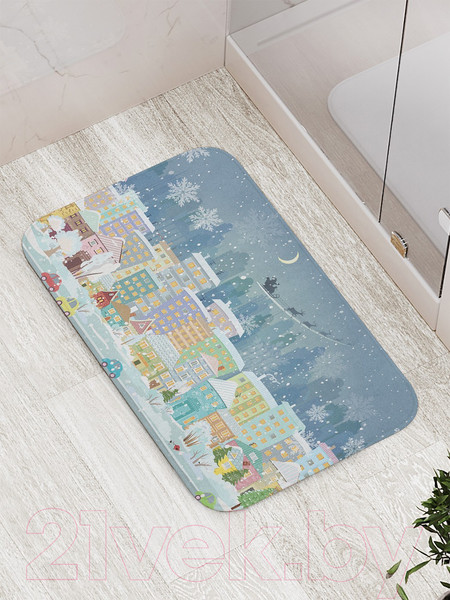 Изображение товара Коврик для ванной JoyArty Канун Нового Года / bath_92684