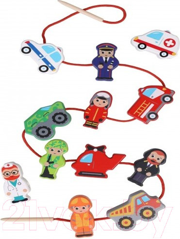 Изображение товара Развивающая игрушка Mapacha Шнуровка-фигурки Транспорт / 76858
