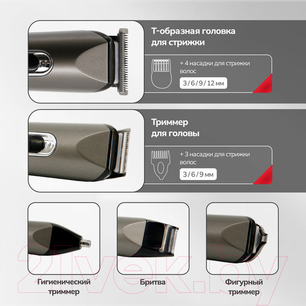 Изображение товара Машинка для стрижки волос Atlanta ATH-6924 (серый)