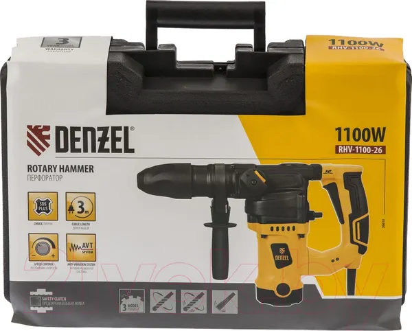 Изображение товара Перфоратор Denzel RHV-1100-26 (26610)