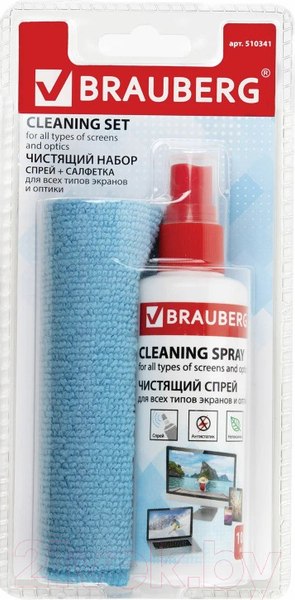 Изображение товара Набор для чистки электроники Brauberg 510341 (100мл)