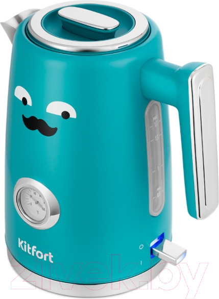 Изображение товара Электрочайник Kitfort KT-6144-2 (темно-бирюзовый)