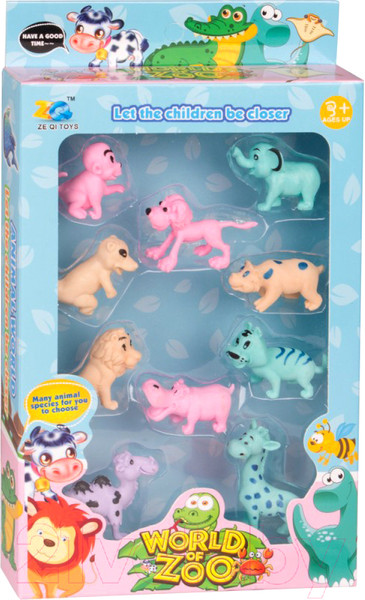Изображение товара Набор фигурок игровых Ze Qi Toys Набор животных. Африка / 2020-49