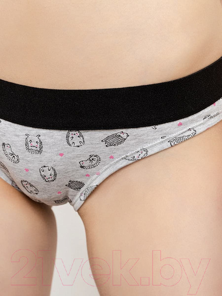 Изображение товара Трусы женские Mark Formelle 412336 (р.90, ежики на сером меланже)