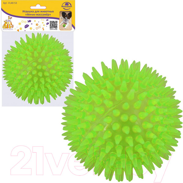 Изображение товара Игрушка для животных Мультидом Мячик-массажер / VL40-53