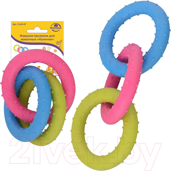 Изображение товара Игрушка для животных Мультидом Колечки / VL40-47