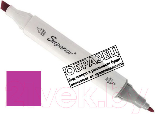 Изображение товара Маркер перманентный Superior Двухсторонний 85 (ярко-фиолетовый)
