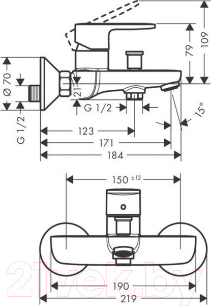 Изображение товара Смеситель Hansgrohe 71440000