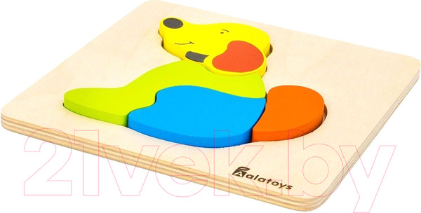 Изображение товара Развивающая игрушка Alatoys Пазл. Собачка / ПЗЛ1803