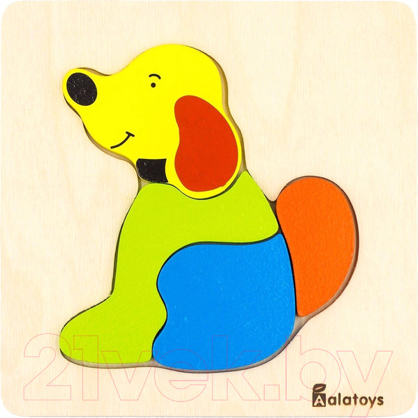 Изображение товара Развивающая игрушка Alatoys Пазл. Собачка / ПЗЛ1803