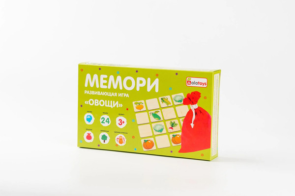 Изображение товара Развивающая игра Alatoys Мемори Овощи / ПЗЛ2032