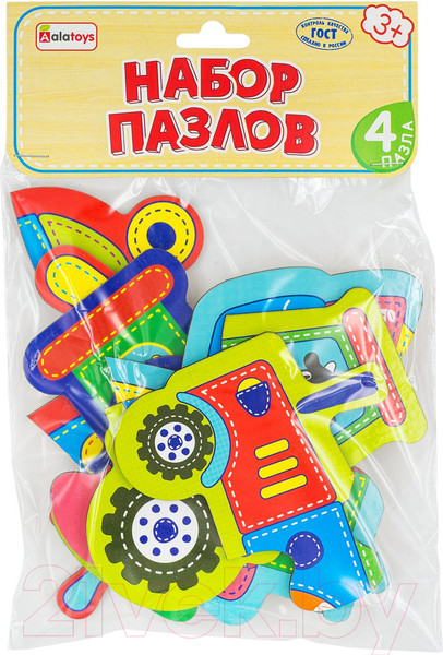 Изображение товара Развивающая игрушка Alatoys Транспорт / ПЗЛ04