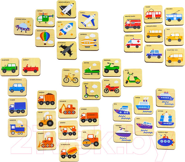 Изображение товара Развивающая игра Alatoys Лото Транспорт / ЛТ13