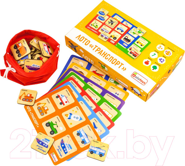 Изображение товара Развивающая игра Alatoys Лото Транспорт / ЛТ13