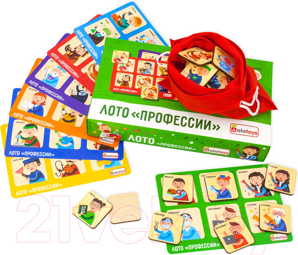 Изображение товара Развивающая игра Alatoys Лото Профессии / ЛТ09