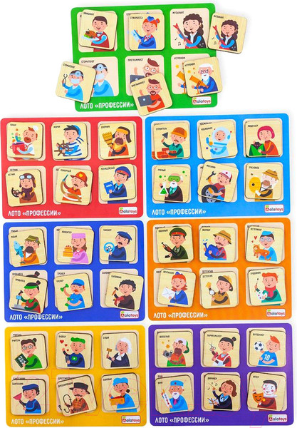 Изображение товара Развивающая игра Alatoys Лото Профессии / ЛТ09