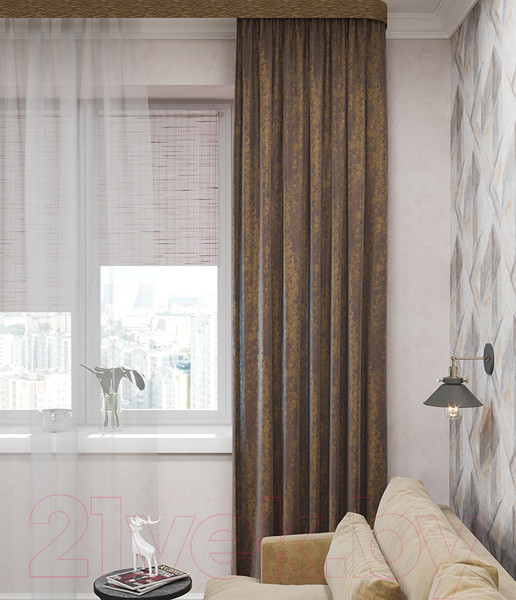 Изображение товара Рулонная штора LEGRAND Меланж 98x175 / 58 069 577 (бежевый)