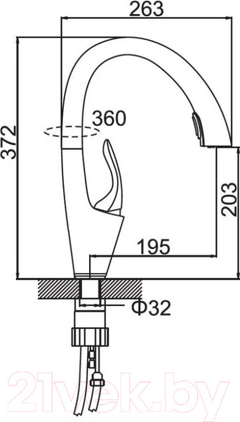 Изображение товара Смеситель Potato P4078-6