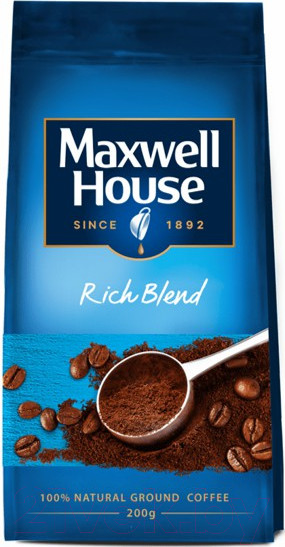 Изображение товара Кофе молотый Maxwell House Натуральный (200г)
