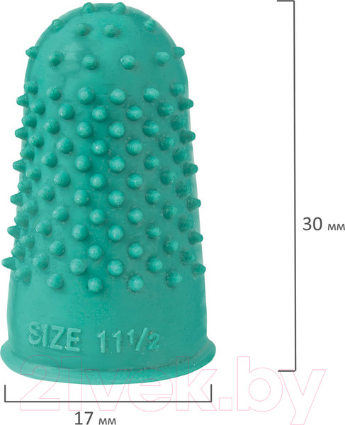 Изображение товара Напальчники для бумаги Staff 227963 (10шт, зеленый)