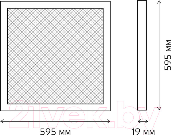 Изображение товара Панель светодиодная Gauss 859123236