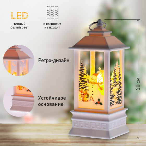Изображение товара Световая фигурка ЭРА EGNDS-06 Снеговик 1 LED / Б0051940