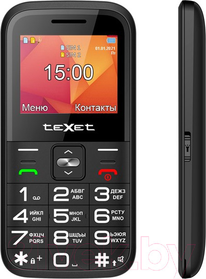 Изображение товара Мобильный телефон Texet TM-B418 (черный)