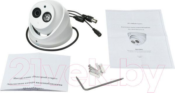 Изображение товара Аналоговая камера RVi 1ACE102A (2.8мм, белый)