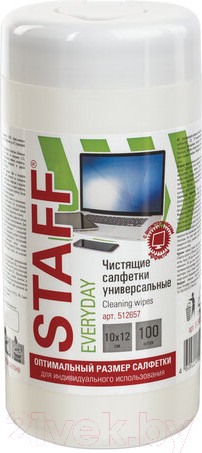 Изображение товара Салфетки для ухода за техникой Staff Everyday / 512657 (100шт)