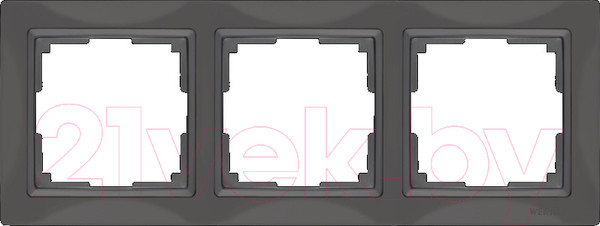 Изображение товара Рамка для выключателей и розеток Werkel Snabb Basic WL03-Frame-03 (серо-коричневый)