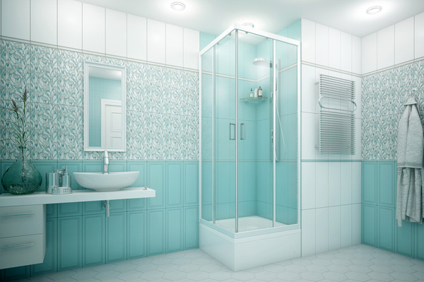 Изображение товара Душевой уголок МетаКам Universal 80x80 / KKS_011748 (белый, прозрачное стекло)