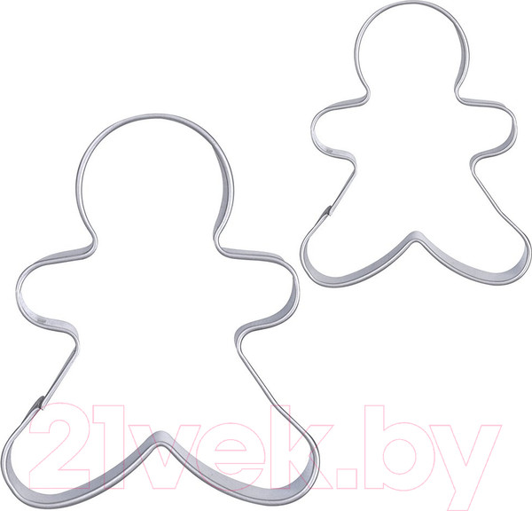 Изображение товара Набор форм для печенья Мультидом Пряничный человечек / DH8-33  (2шт)