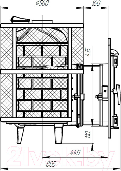 Изображение товара Печь-каменка ProMetall Атмосфера L / p0048