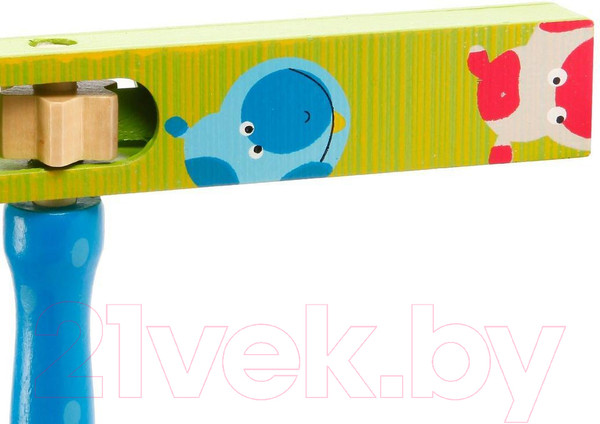 Изображение товара Музыкальная игрушка Mapacha Трещотка круговая / 76433 (зеленый/синий)